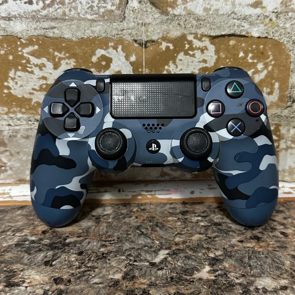 Sony DualShock 4 PS4 Controller Blue Camo OS Blue Good Wireless CUH-ZCT2U